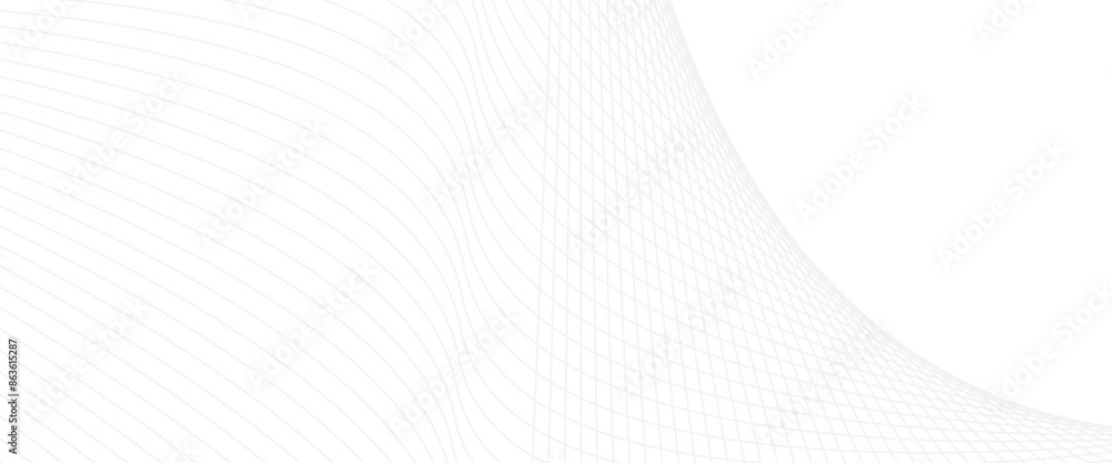 Poster vector abstract wave design wave lines on white transparent background stripes