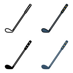 Golf Stick icon represents the club used in the game of golf for striking the ball towards the hole.