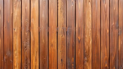 Fototapeta premium New clean brown Wooden vertical wall texture front view