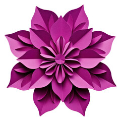 Fototapeta premium PNG Purple flower origami paper dahlia.