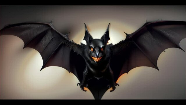 halloween background with bat ,generative ai