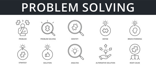 Problem Solving Icon Set