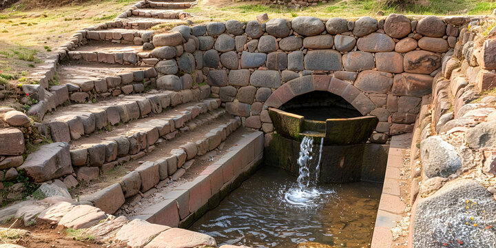 Well Preserved  Incas Fountain at Tipon History