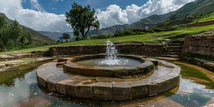 Well Preserved  Incas Fountain at Tipon History