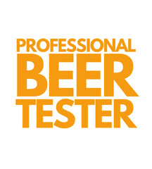 T Shirt Design professional beer tester