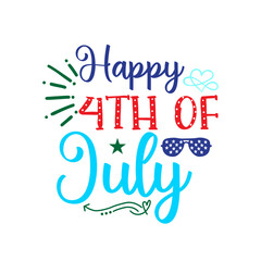 fourth of July sticker design, fourth of July Svg design cut files