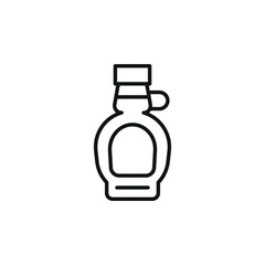 Syrup Bottle icon. Simple Syrup Bottle icon for social media, app, and web design. Vector illustration.