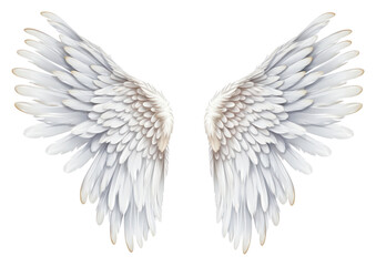 PNG Angel wings white bird white background.