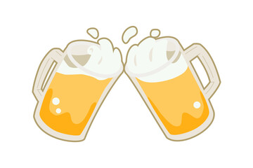 生ビールのアイコンイラスト