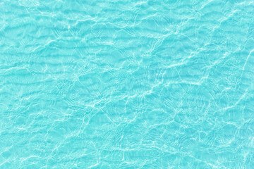 Obraz premium turquoise water aerial view, blue sea with small ripples