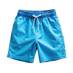 Blue Boy's Swim Trunks isolated on transparent background