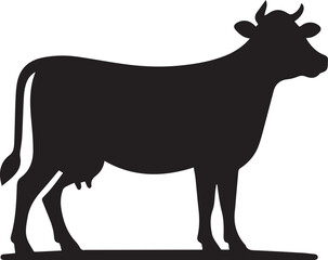 cow silhouette vector