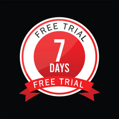 Seven Days Trial Unique Vector Design
