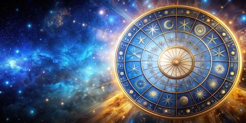 Astrology horoscope inside a large zodiac wheel , Astrology, horoscope, zodiac, wheel, signs