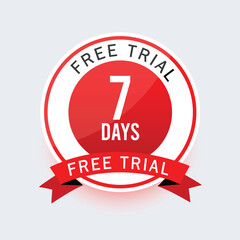 Seven Days Trial Unique Vector Design
