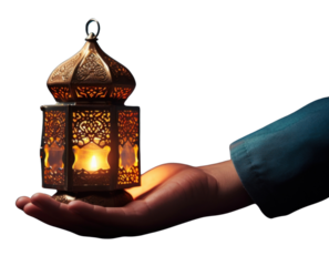 PNG Burning candle glowing in hand lantern spirituality architecture.