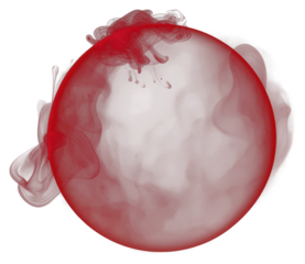PNG Red circle fog effect space night black background.