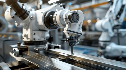 Fototapeta premium Precision Perfection Robotic Torque Control in Automotive Assembly