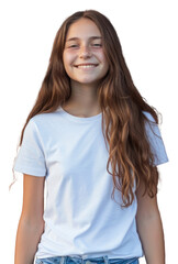 Fototapeta premium PNG Teenager portrait clothing t-shirt.