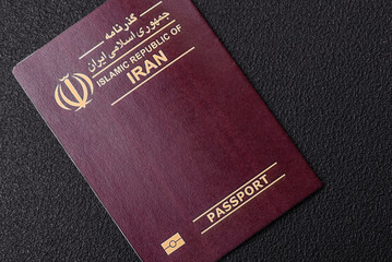 Physical paper international passport of Iranian citizen