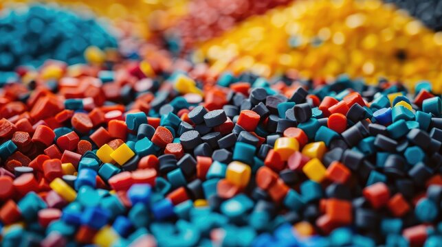 Polymer master batch granules for creating plastic company banners