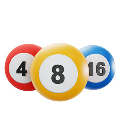 pool ball 3d icon sports