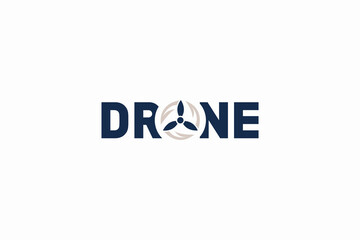 drone logo design vector template