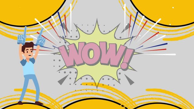 wow! short animation clip footage. 