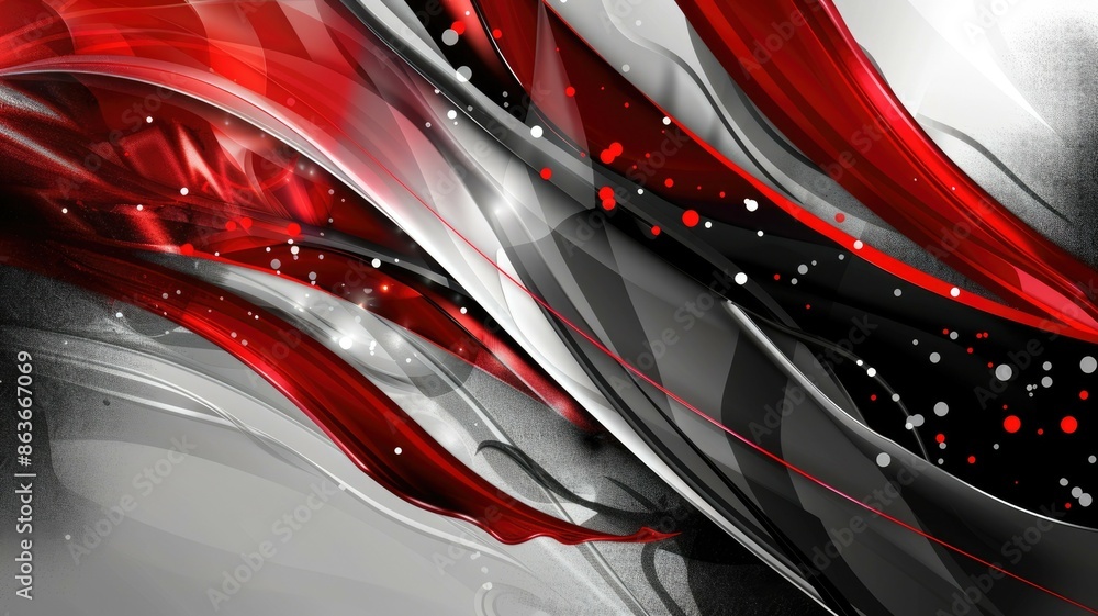 Poster a sophisticated abstract background in red and black, perfectly suitable for a modern design concept