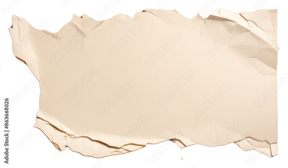 Poster png white paper backgrounds brown torn.