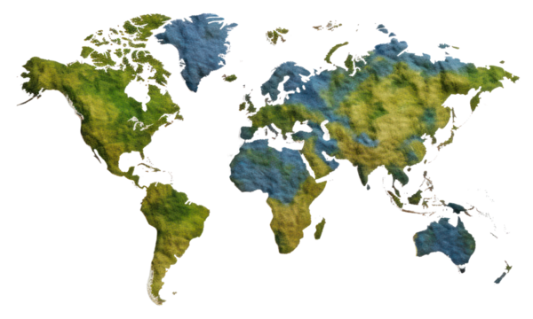 PNG Map topography shoreline peninsula.