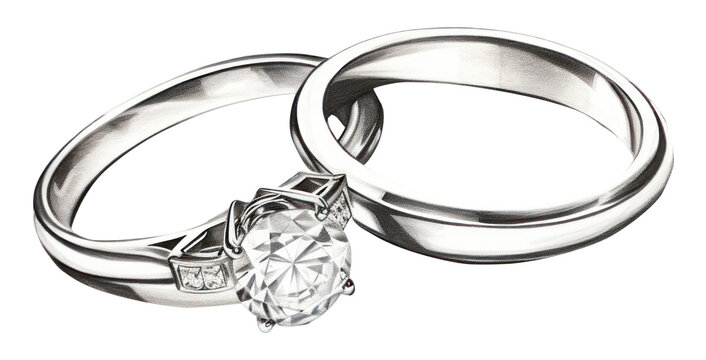 PNG Platinum jewelry silver ring.