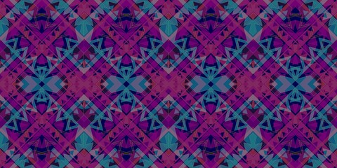 Ethnic seamless patterns with simple shapes. Tribal and ethnic fabrics. African, American, Mexican, Indian styles. Simple geometric pattern elements are best used in web design, textile printing.