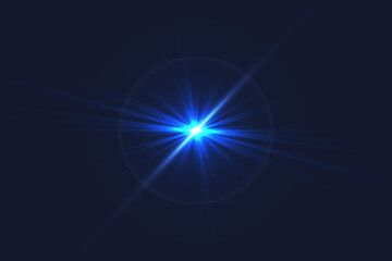Obraz premium Flash, realistic highlights, glowing effects, camera light, sunlight reflection, stars, isolated highlights, sparkling highlights. Isolated on transparent background, png. Celestial, space elements