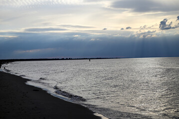 beach on the Baltic Sea in June