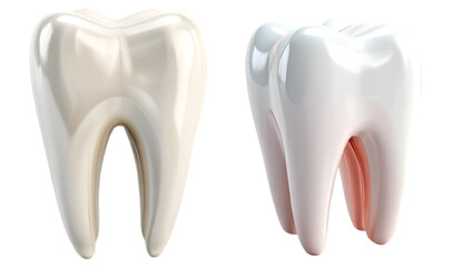 3D healthy tooth, protected tooth, symbolizing dental health and protection, concepts related to oral hygiene or dental care