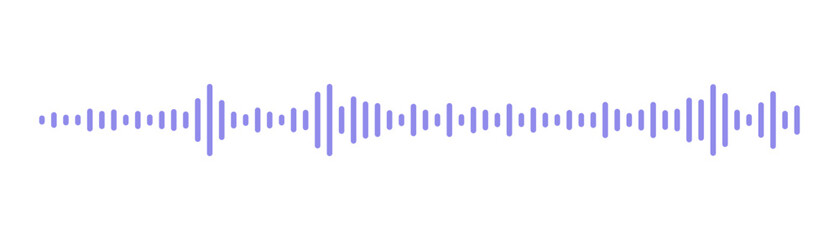 Message sound wave line of voice. Record music player. Mobile talk track. Social network speech audio. Podcast soundwave. Equalizer icon with spectrum noise. Vector illustration.
