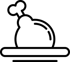 Restaurant Line Icon Element