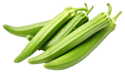 Fototapeta premium PNG Okra vegetable plant food.