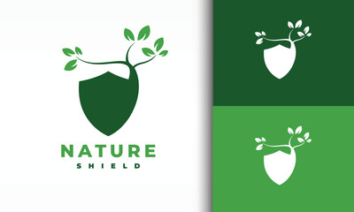 shield nature green logo