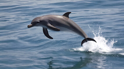 Fototapeta premium A dancing dolphin