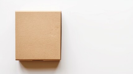 Cardboard on white background for text box