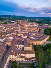 Fototapeta premium Aerial View of Città di Castello, Province of Perugia, Umbria, Italy
