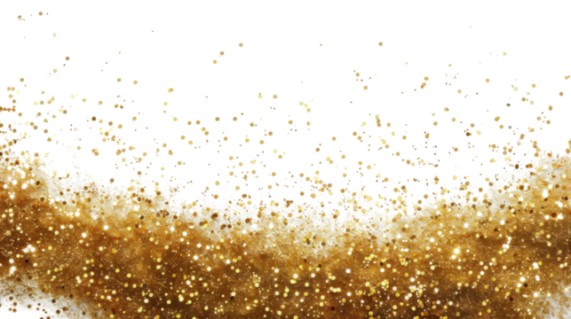 Old confetti that floats down on transparent background