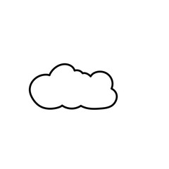 Clouds line art icon
