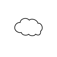 Clouds line art icon