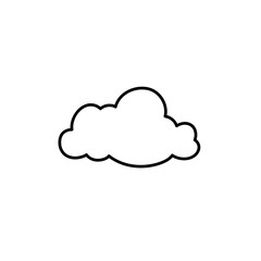 Clouds line art icon