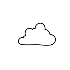 Clouds line art icon