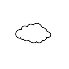 Clouds line art icon