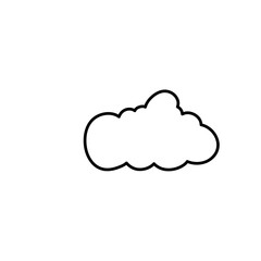 Clouds line art icon